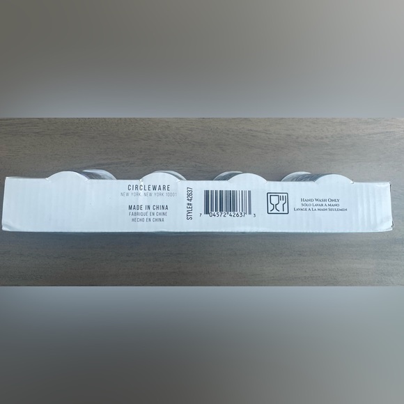 Circleware Regency Radiance Pearl 1.6oz Clear Luster Shot Glass S/4 NEW - Picture 4 of 5